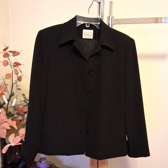 Preowned Haggar Women's Black Lined Blazer Suit Jackets Size 10 - Picture 5 of 10